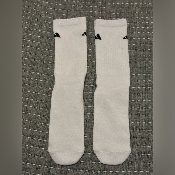 Adidas Athletics Men’s Medium White Crew Socks WW - Picture 1 of 3